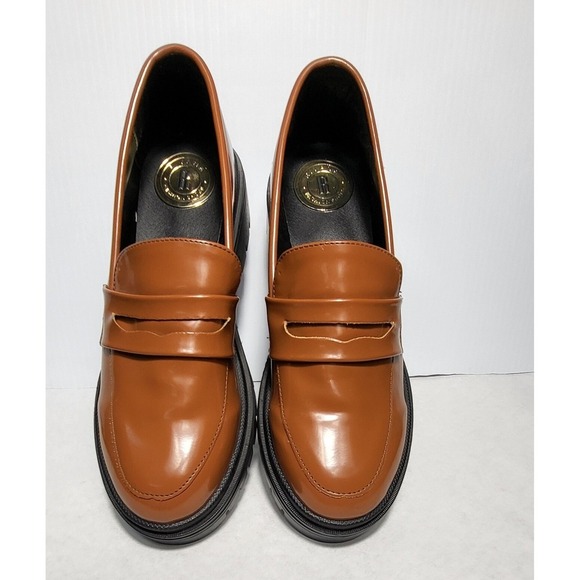 Vintage Rivana Fashion Loafers FitFlop Lug Sole Chunky Platform Brown Size 25 - Picture 1 of 10